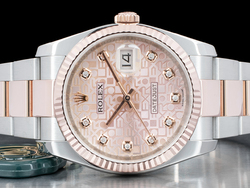 Rolex Datejust 36 Oyster Rosa Jubilee 116231 Pink Flamingo Diamanti